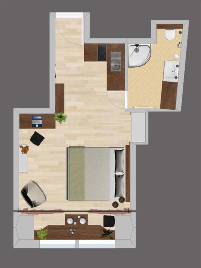 ⭑ Comfy Vip Studio In The Center With Netflix 布尔诺 外观 照片